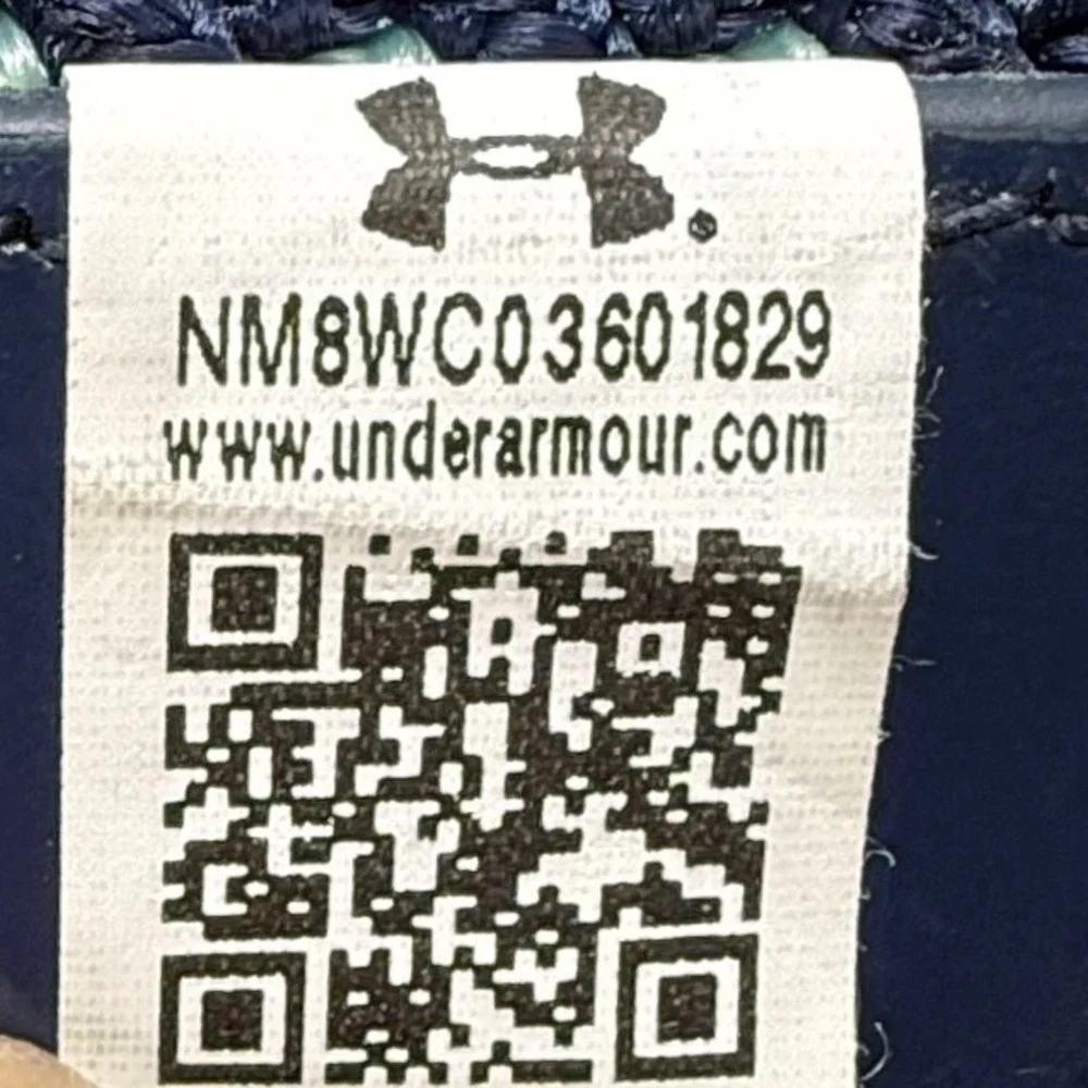 Under Armour Blue Green Stretch Golf Belt Zig Zag 1267067 Preppy Casual Hipster